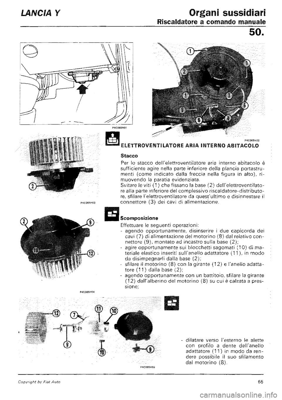 LANCIA Y 1997 Service Repair Manual LANCIA Y 1997 Service Repair Manual