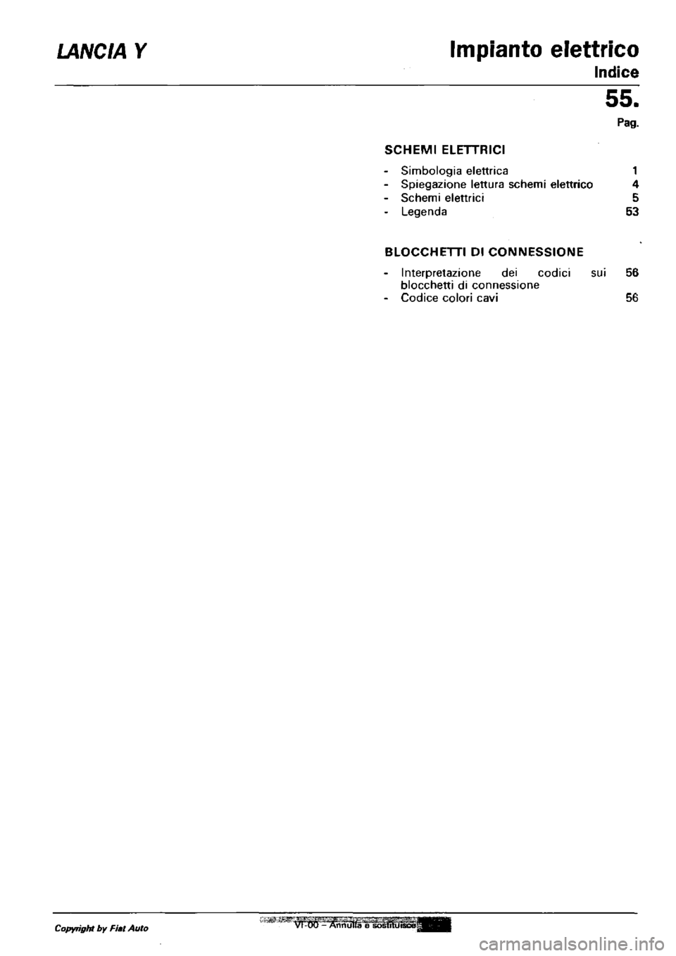 LANCIA Y 1997 Service Repair Manual LANCIA Y 1997 Service Repair Manual