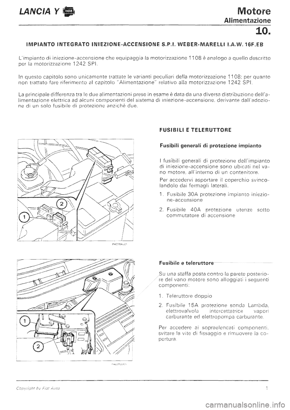 LANCIA Y 1997  Service Manual PDF 