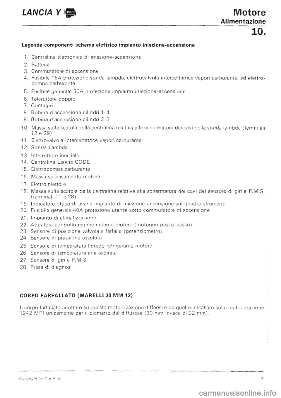 LANCIA Y 1997  Service Manual PDF 