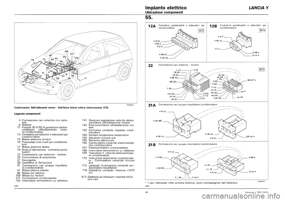 LANCIA Y 1997 Service Repair Manual LANCIA Y 1997 Service Repair Manual