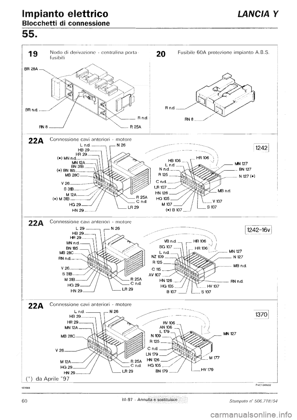LANCIA Y 1997 Service Repair Manual LANCIA Y 1997 Service Repair Manual