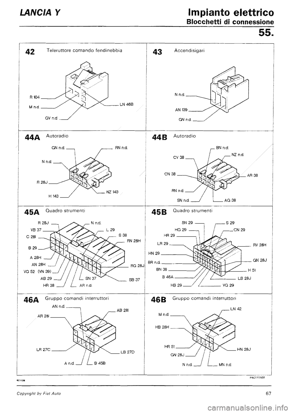 LANCIA Y 1997 Service Repair Manual LANCIA Y 1997 Service Repair Manual