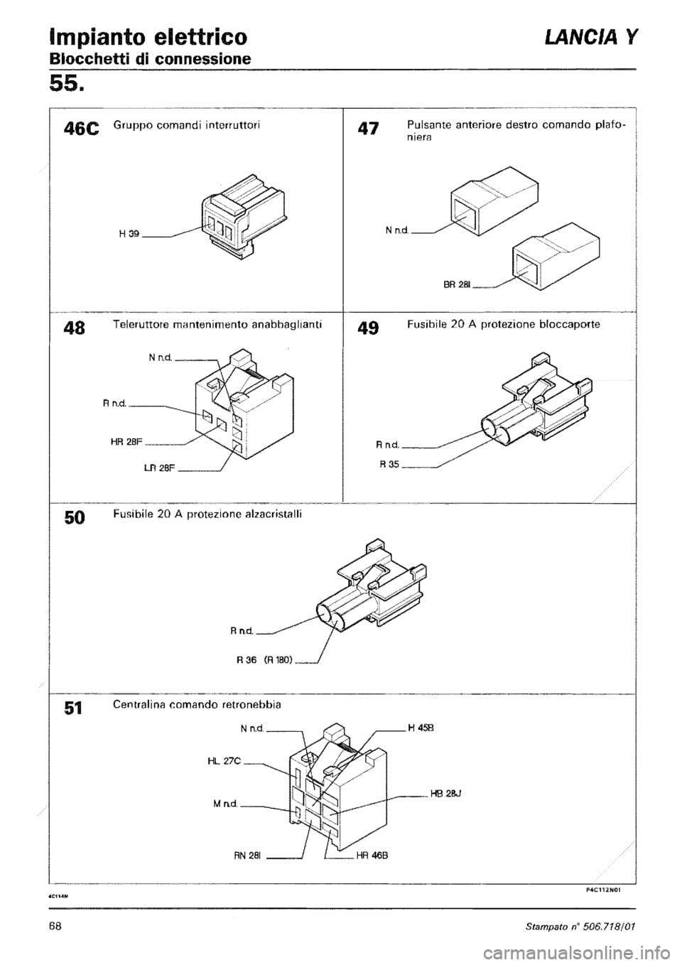 LANCIA Y 1997 Service Repair Manual LANCIA Y 1997 Service Repair Manual