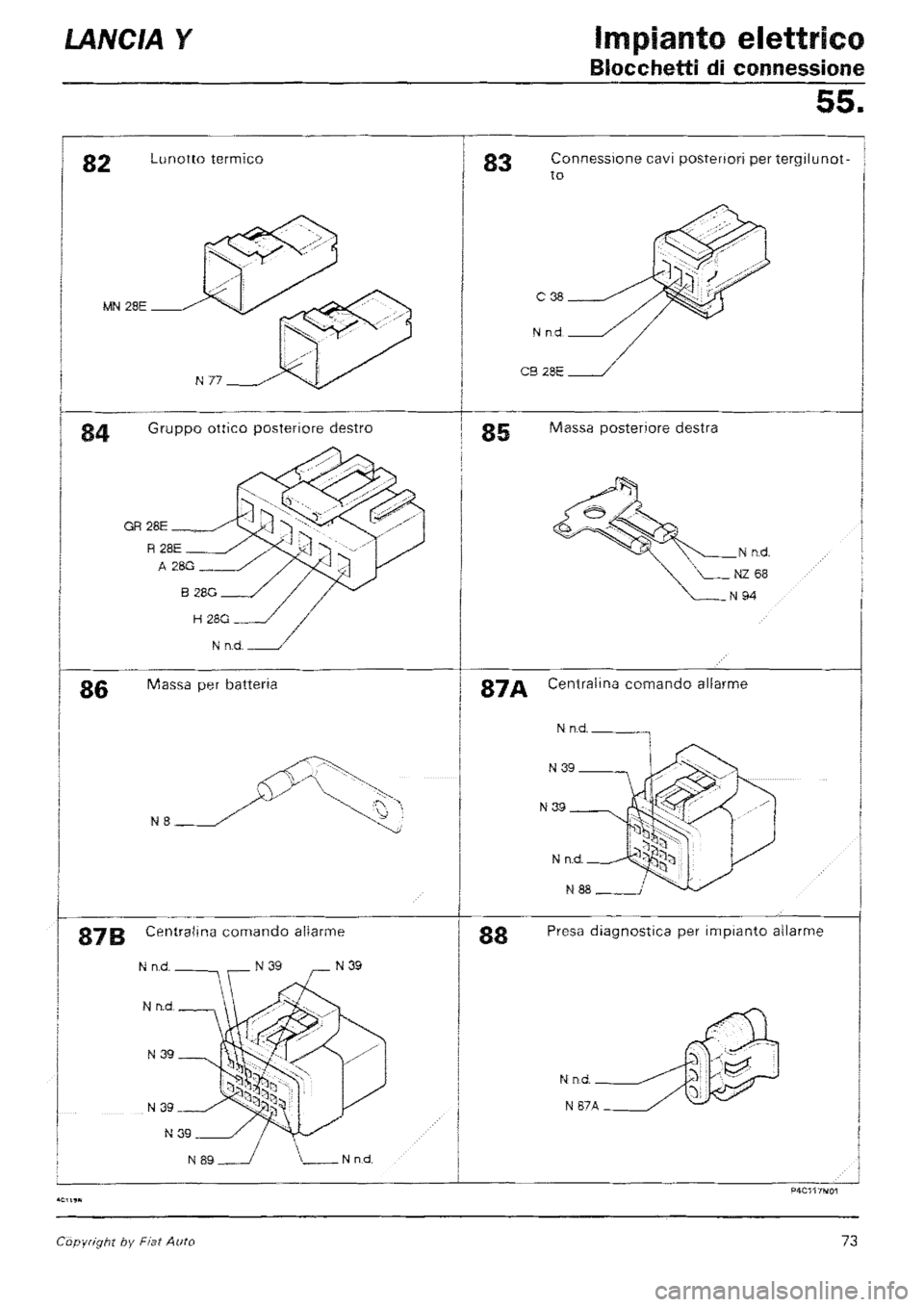 LANCIA Y 1997 Service Repair Manual LANCIA Y 1997 Service Repair Manual