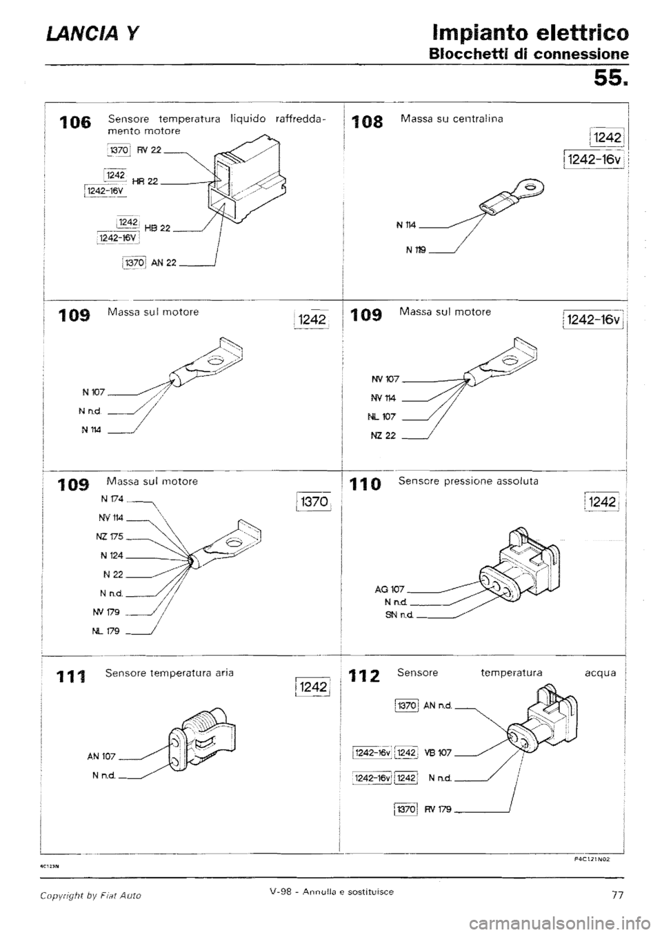 LANCIA Y 1997 Service Repair Manual LANCIA Y 1997 Service Repair Manual