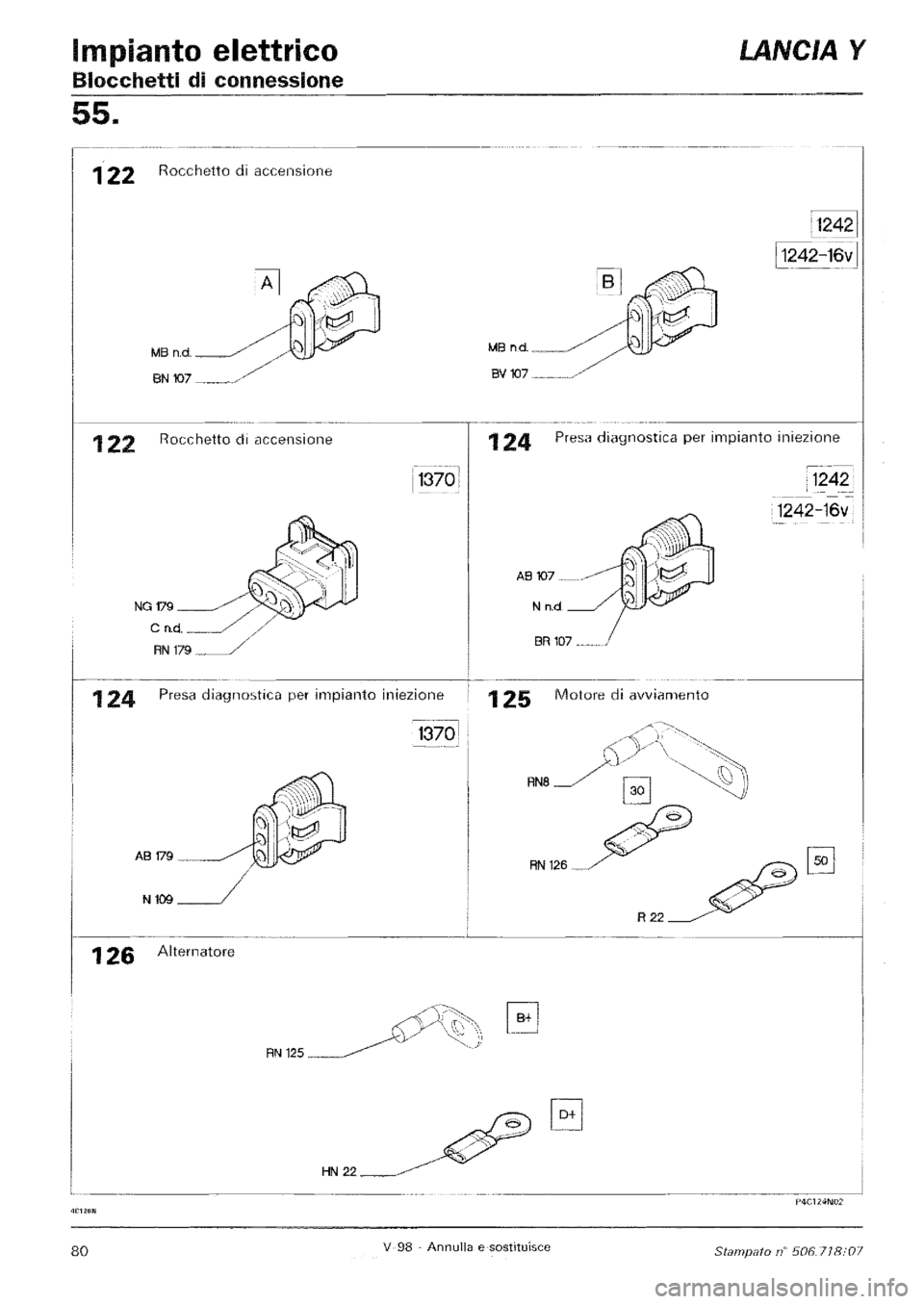 LANCIA Y 1997 Service Repair Manual LANCIA Y 1997 Service Repair Manual