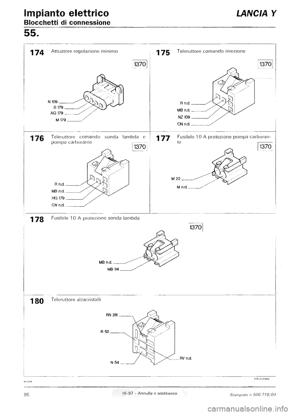 LANCIA Y 1997  Service Repair Manual 