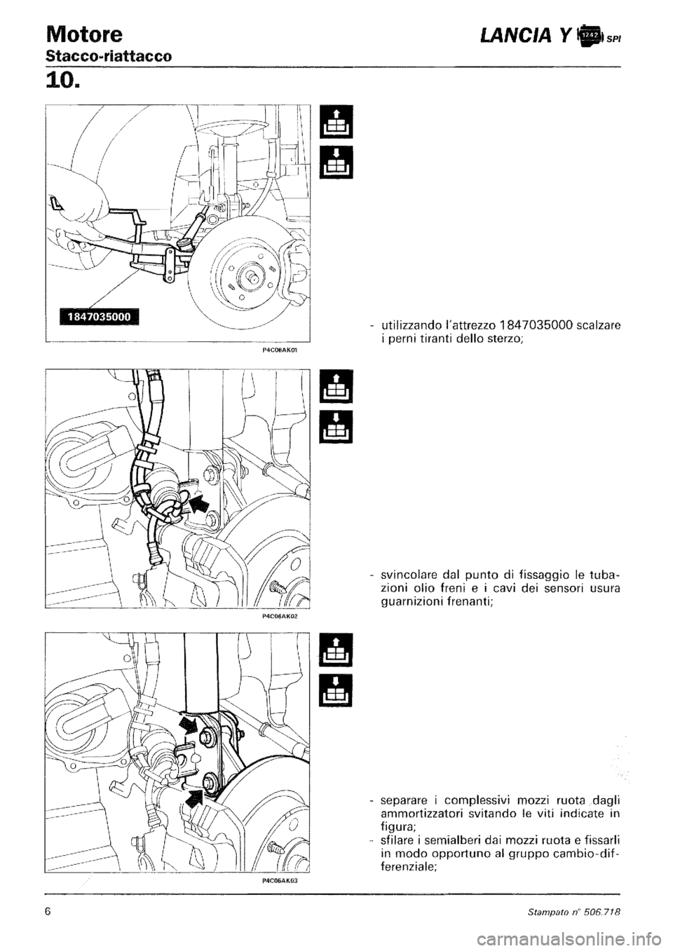 LANCIA Y 1997 Service Manual Online LANCIA Y 1997 Service Manual Online