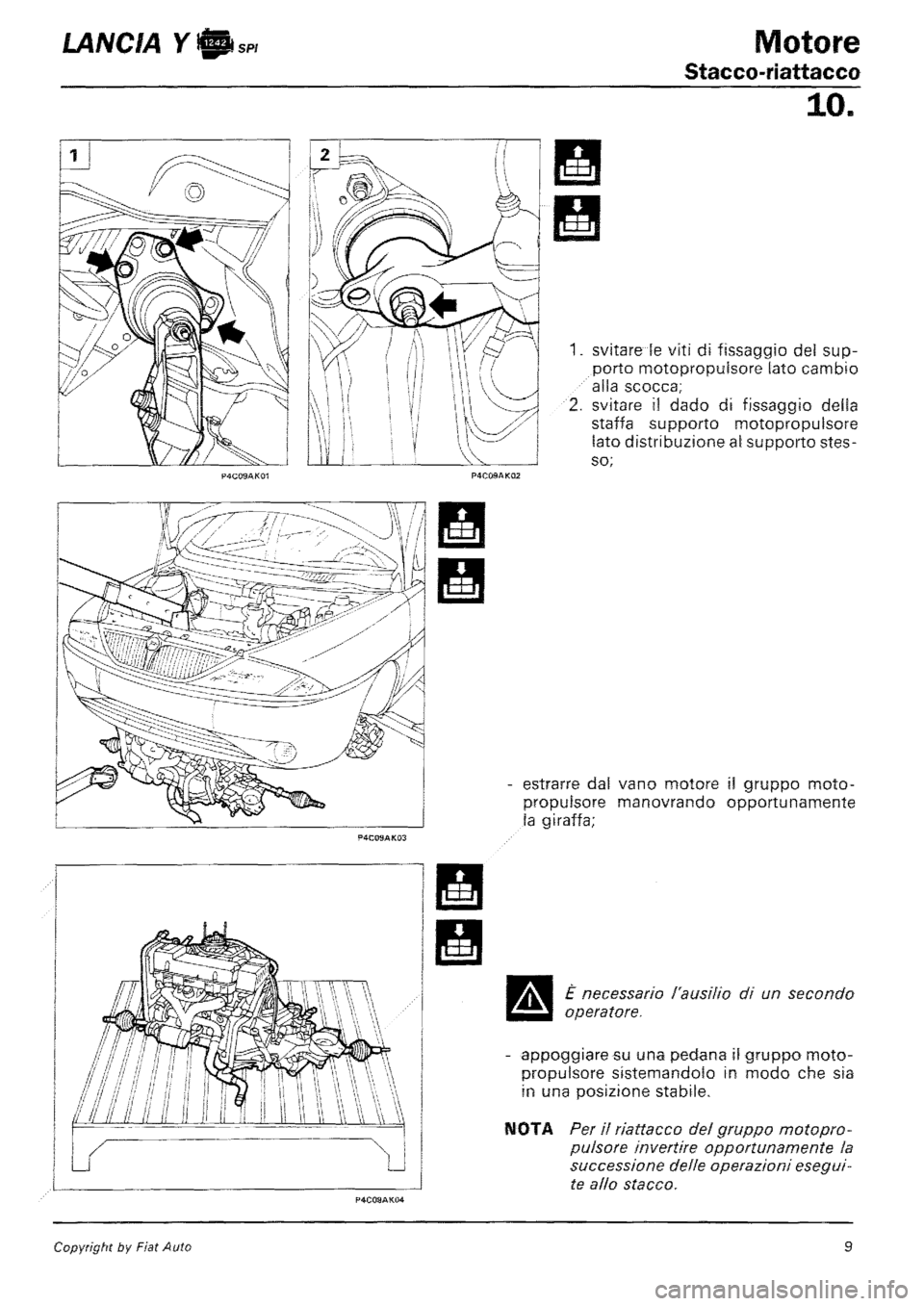 LANCIA Y 1997 Service Manual Online LANCIA Y 1997 Service Manual Online
