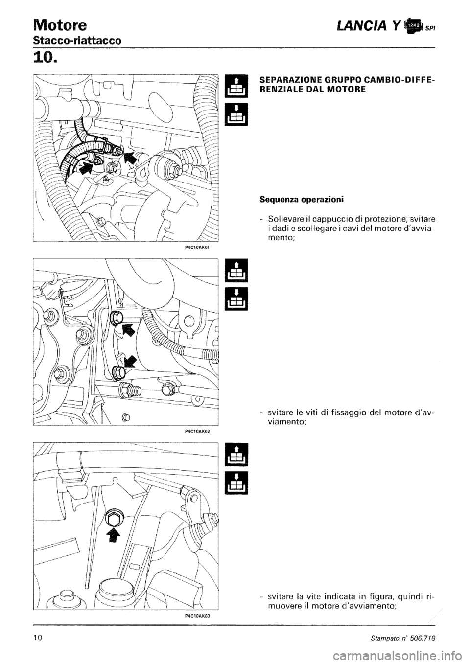 LANCIA Y 1997 Service Manual Online LANCIA Y 1997 Service Manual Online