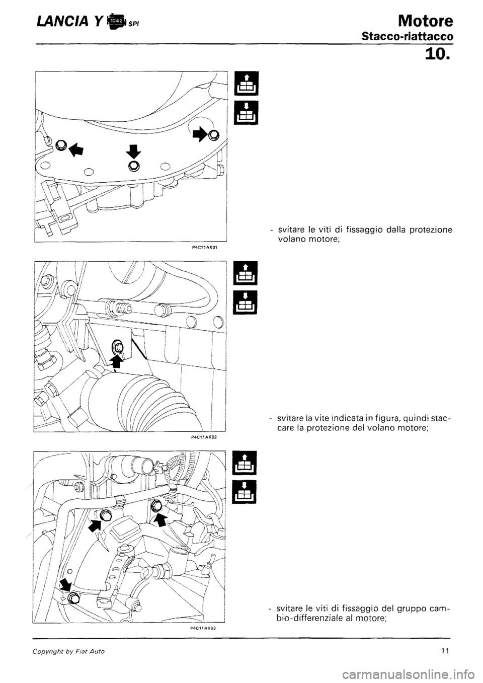 LANCIA Y 1997 Service Manual Online LANCIA Y 1997 Service Manual Online