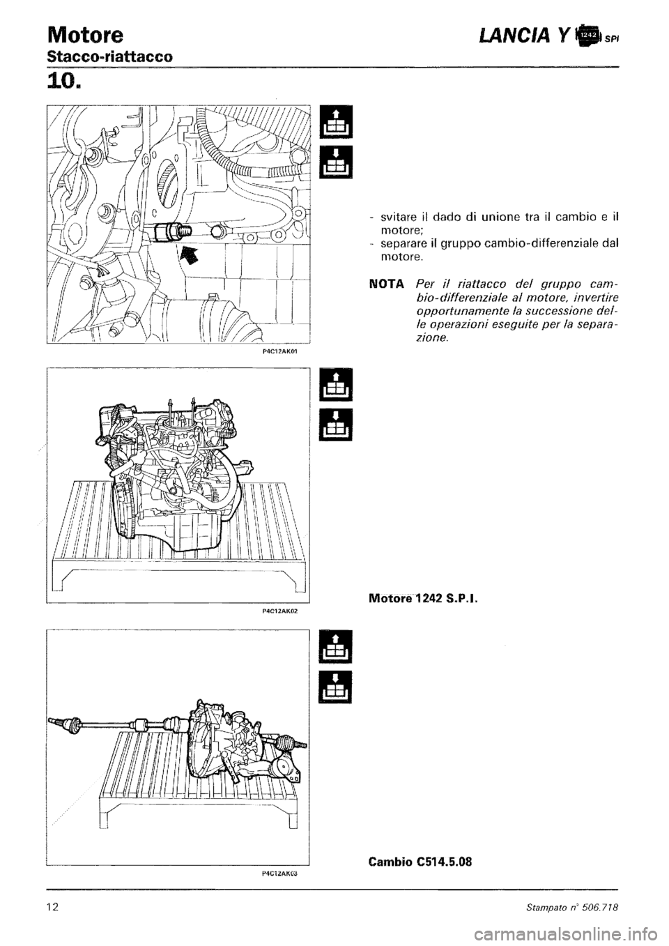 LANCIA Y 1997 Service Manual Online LANCIA Y 1997 Service Manual Online
