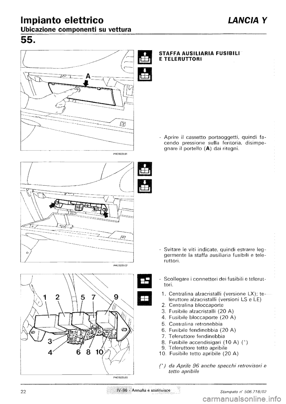 LANCIA Y 1997  Service Repair Manual 
