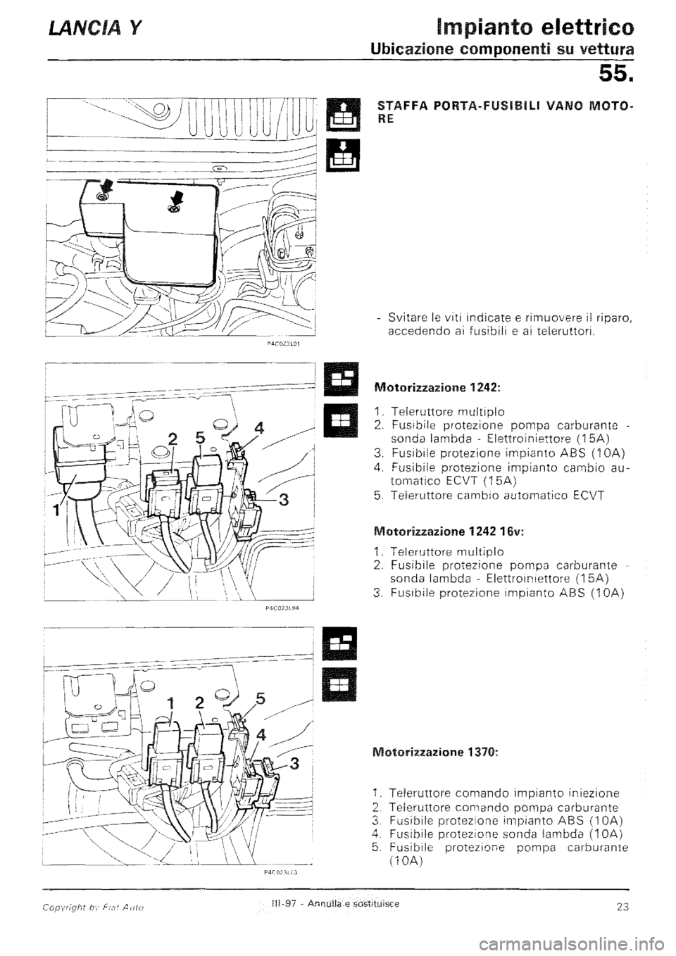 LANCIA Y 1997  Service Repair Manual 