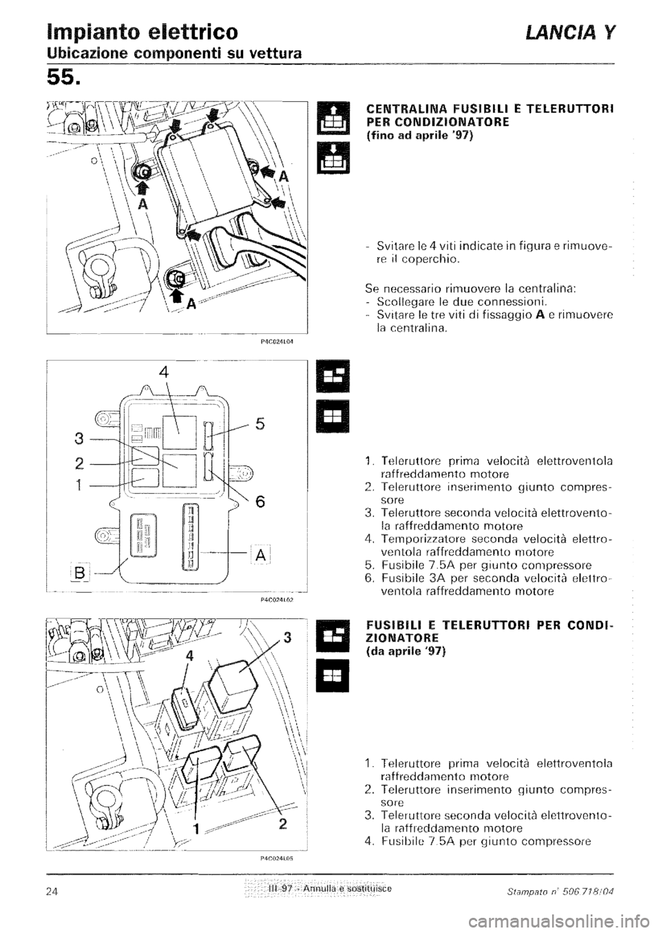 LANCIA Y 1997  Service Repair Manual 