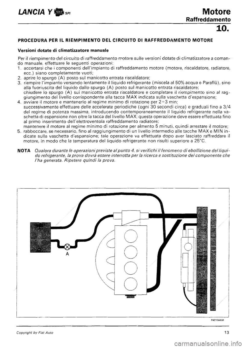 LANCIA Y 1997 Service Manual Online LANCIA Y 1997 Service Manual Online