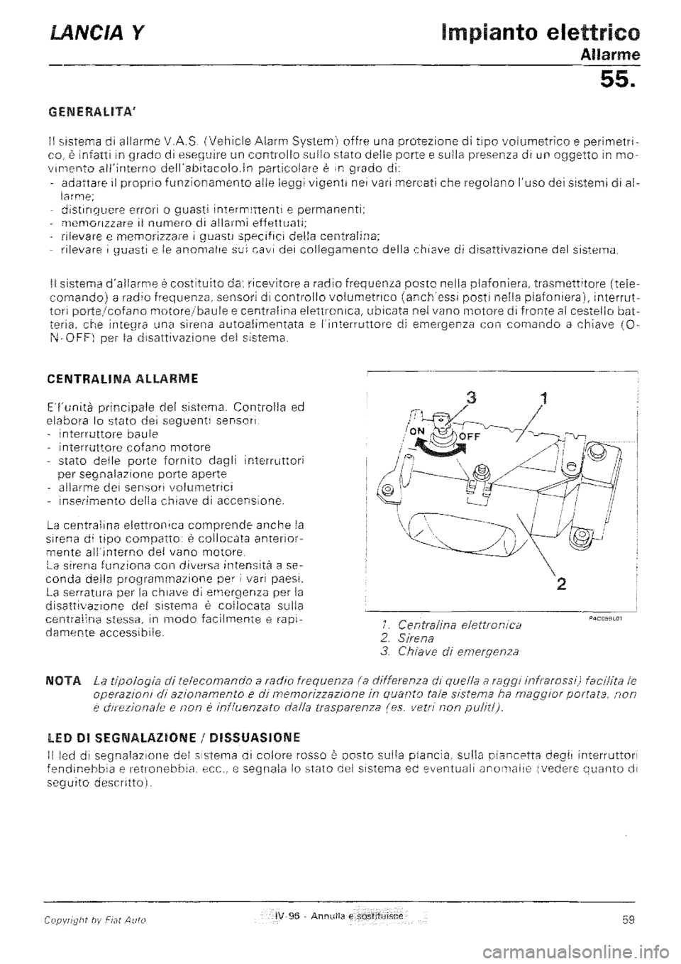 LANCIA Y 1997  Service Repair Manual 