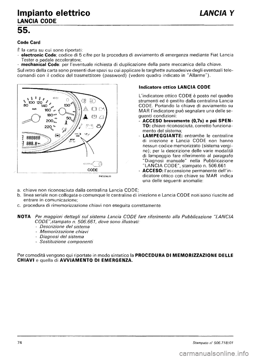LANCIA Y 1997  Service Repair Manual 