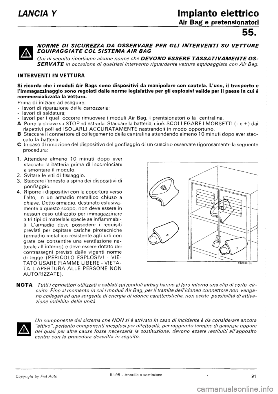 LANCIA Y 1997  Service Repair Manual 