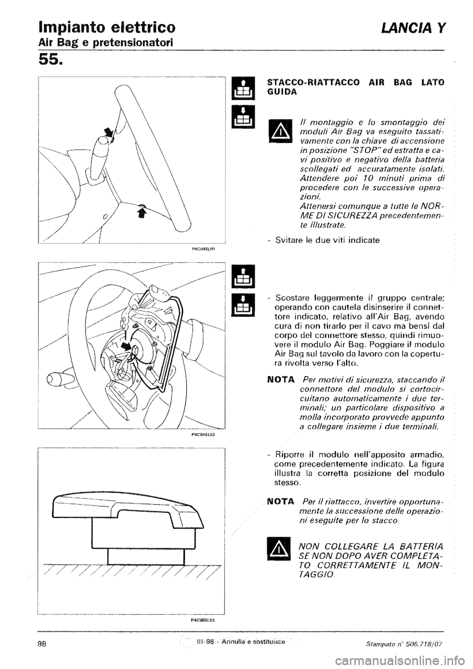LANCIA Y 1997  Service Repair Manual 