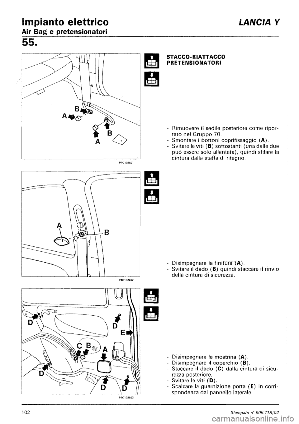 LANCIA Y 1997 Service Repair Manual LANCIA Y 1997 Service Repair Manual