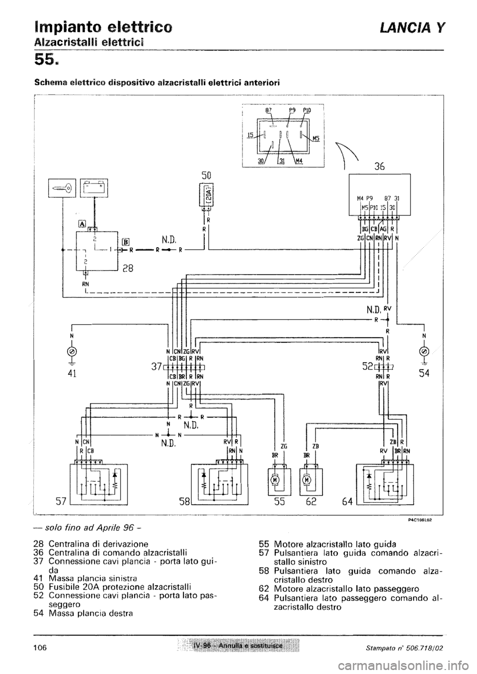 LANCIA Y 1997 Service Repair Manual LANCIA Y 1997 Service Repair Manual