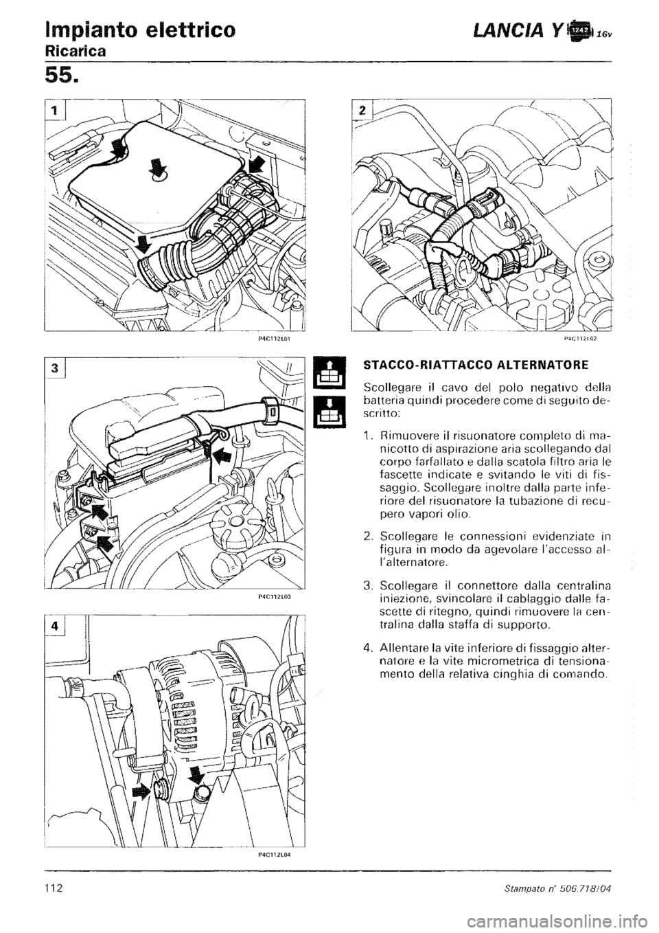 LANCIA Y 1997 Service Repair Manual LANCIA Y 1997 Service Repair Manual