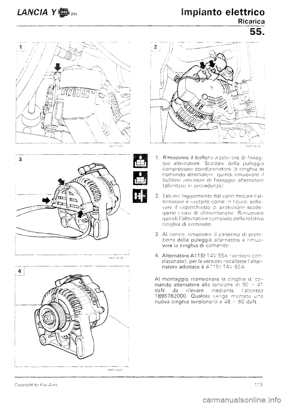LANCIA Y 1997 Service Repair Manual LANCIA Y 1997 Service Repair Manual