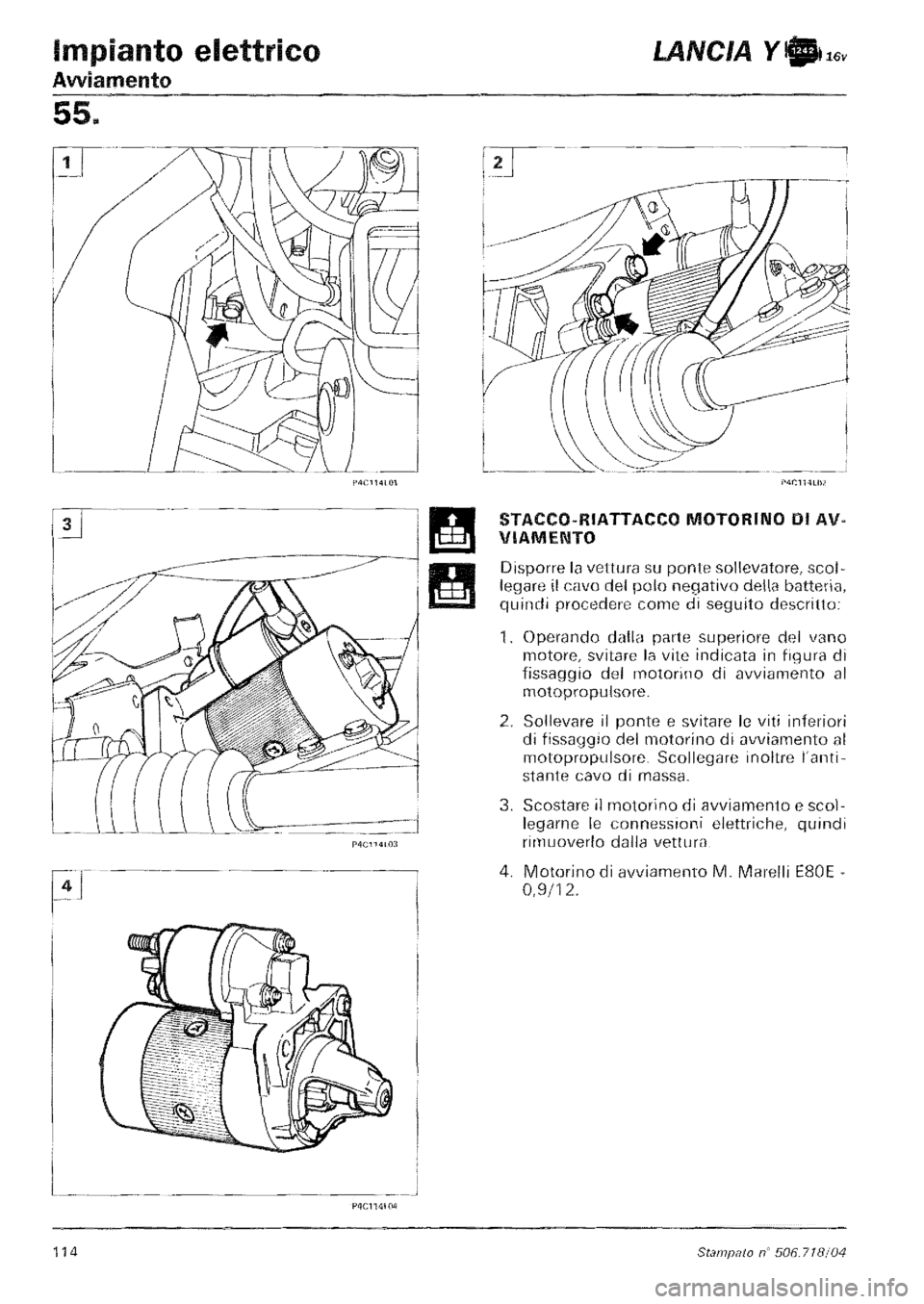 LANCIA Y 1997 Service Repair Manual LANCIA Y 1997 Service Repair Manual