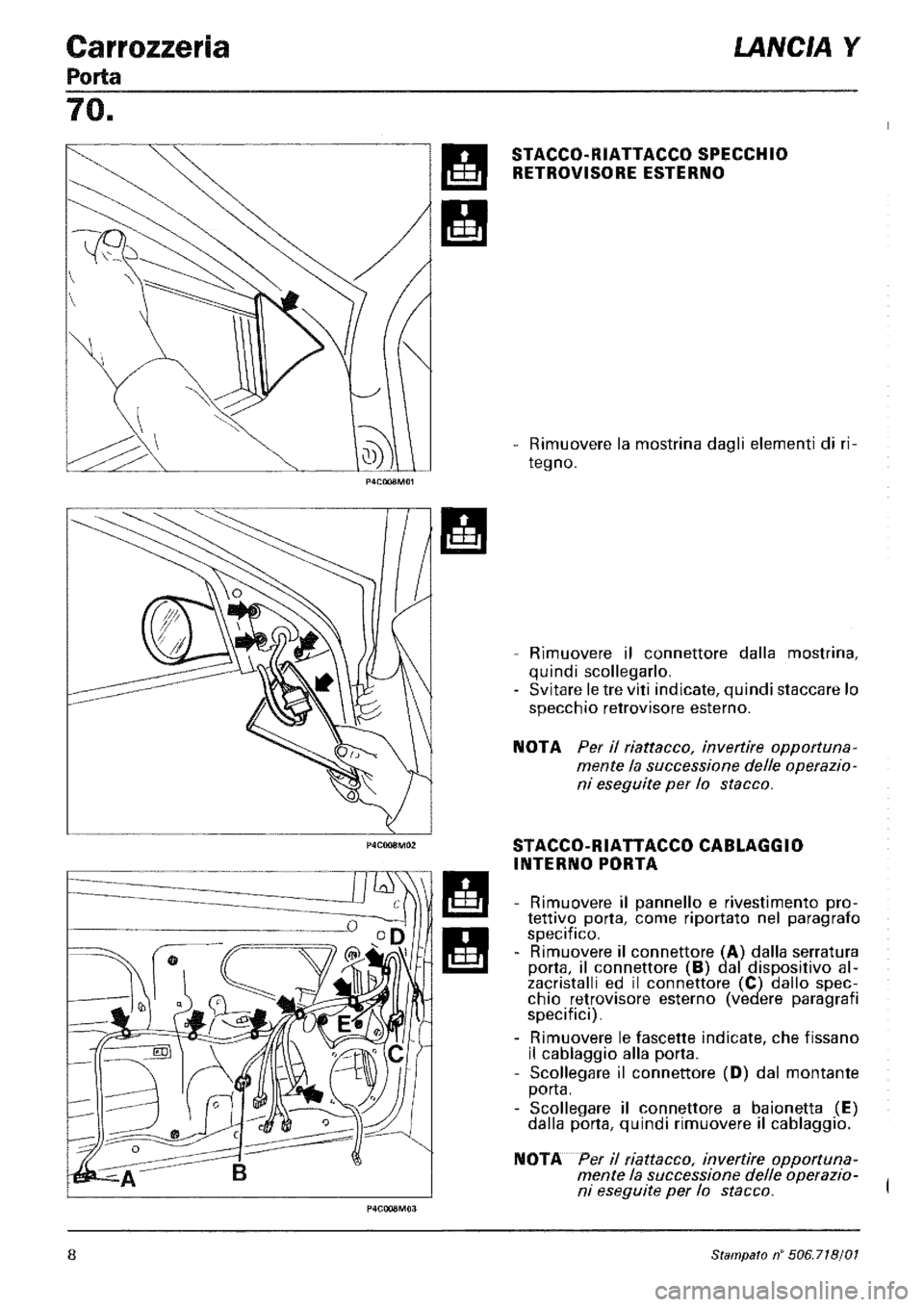 LANCIA Y 1997 Service Repair Manual LANCIA Y 1997 Service Repair Manual