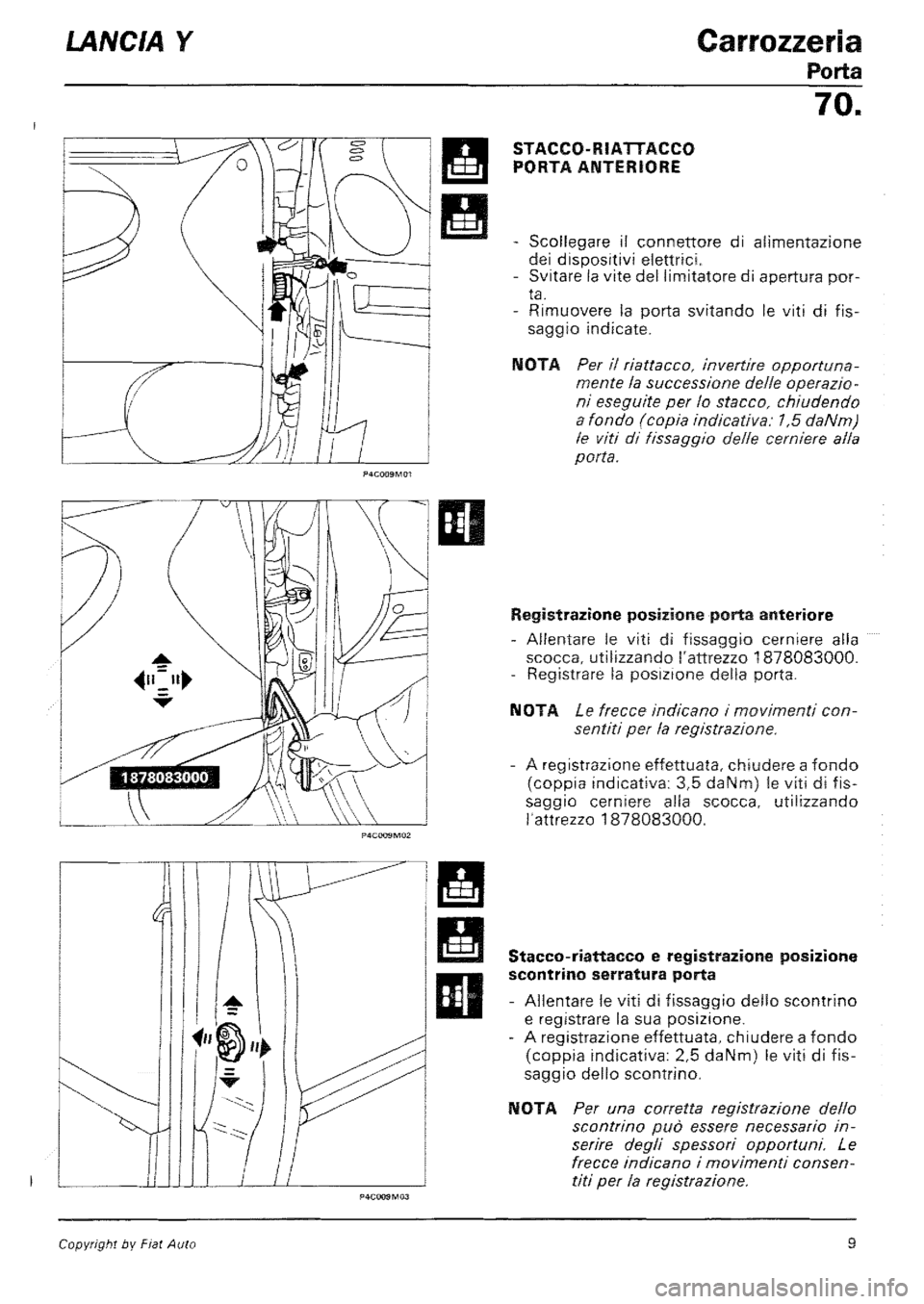 LANCIA Y 1997 Service Repair Manual LANCIA Y 1997 Service Repair Manual