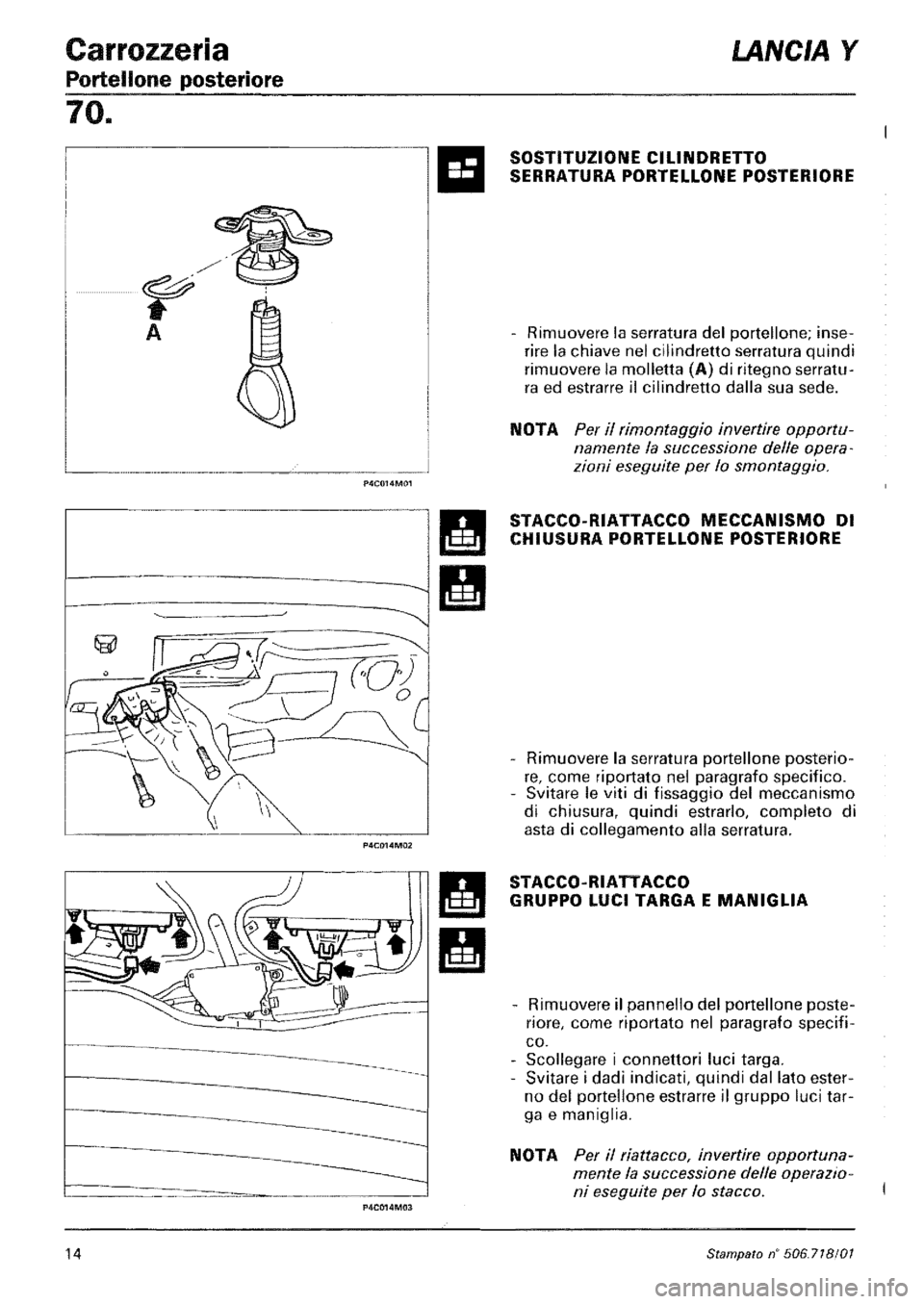 LANCIA Y 1997 Service Repair Manual LANCIA Y 1997 Service Repair Manual