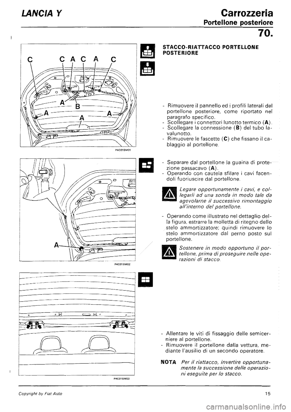 LANCIA Y 1997 Service Repair Manual LANCIA Y 1997 Service Repair Manual
