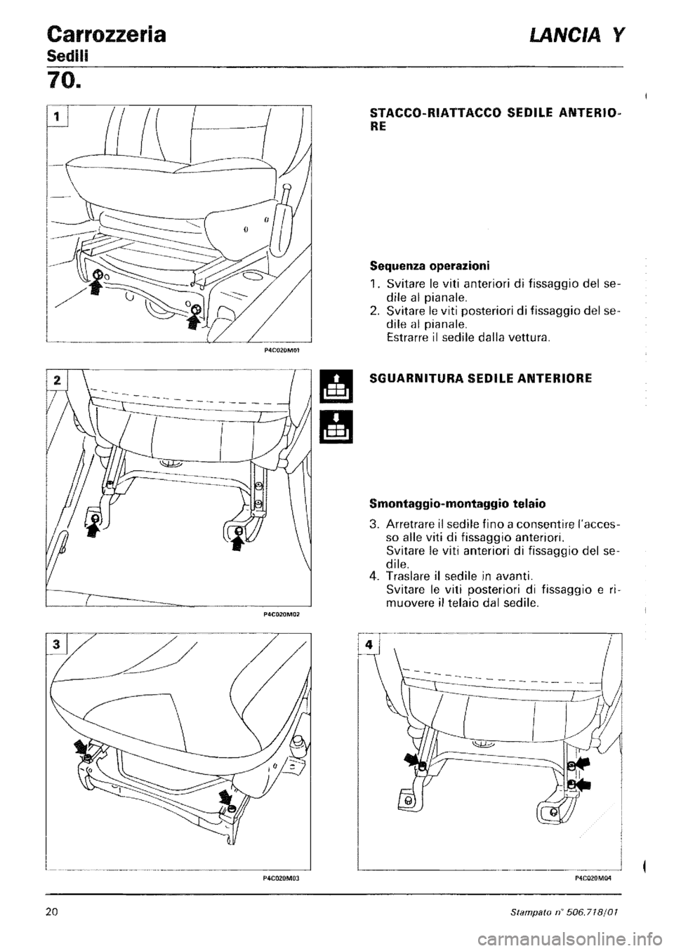 LANCIA Y 1997 Service Repair Manual LANCIA Y 1997 Service Repair Manual