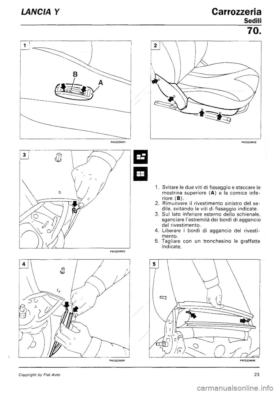LANCIA Y 1997 Service Repair Manual LANCIA Y 1997 Service Repair Manual