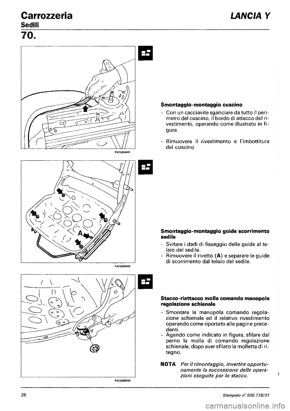LANCIA Y 1997 Service Repair Manual LANCIA Y 1997 Service Repair Manual