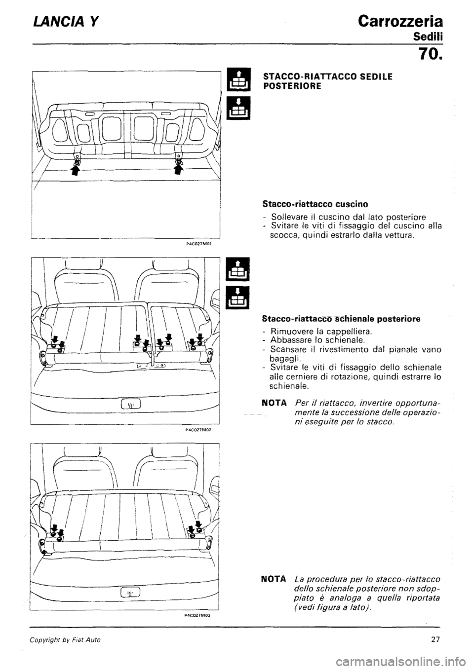 LANCIA Y 1997 Service Repair Manual LANCIA Y 1997 Service Repair Manual
