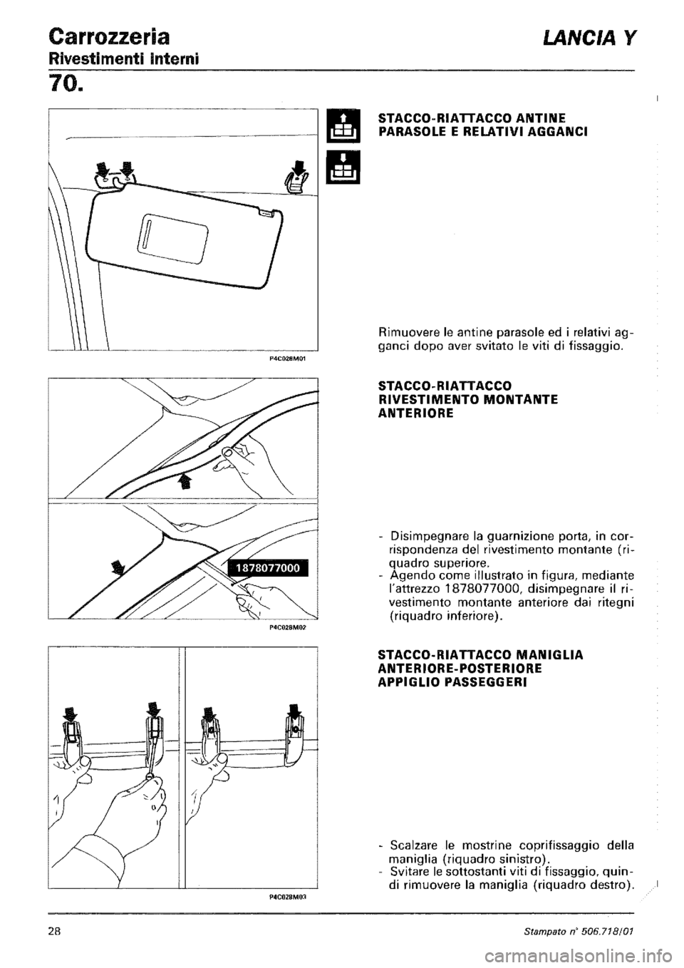 LANCIA Y 1997 Service Repair Manual LANCIA Y 1997 Service Repair Manual