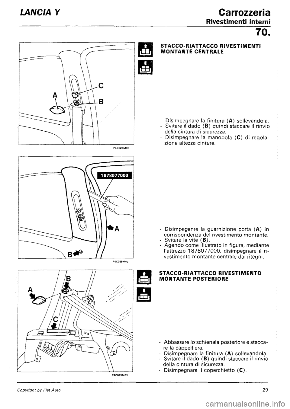 LANCIA Y 1997 Service Repair Manual LANCIA Y 1997 Service Repair Manual