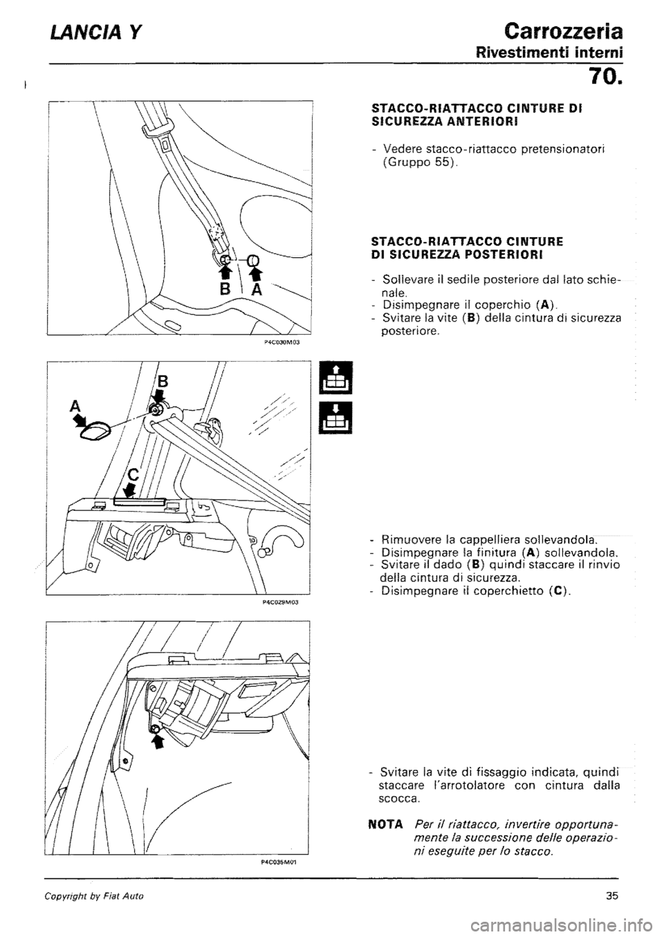 LANCIA Y 1997 Service Repair Manual LANCIA Y 1997 Service Repair Manual