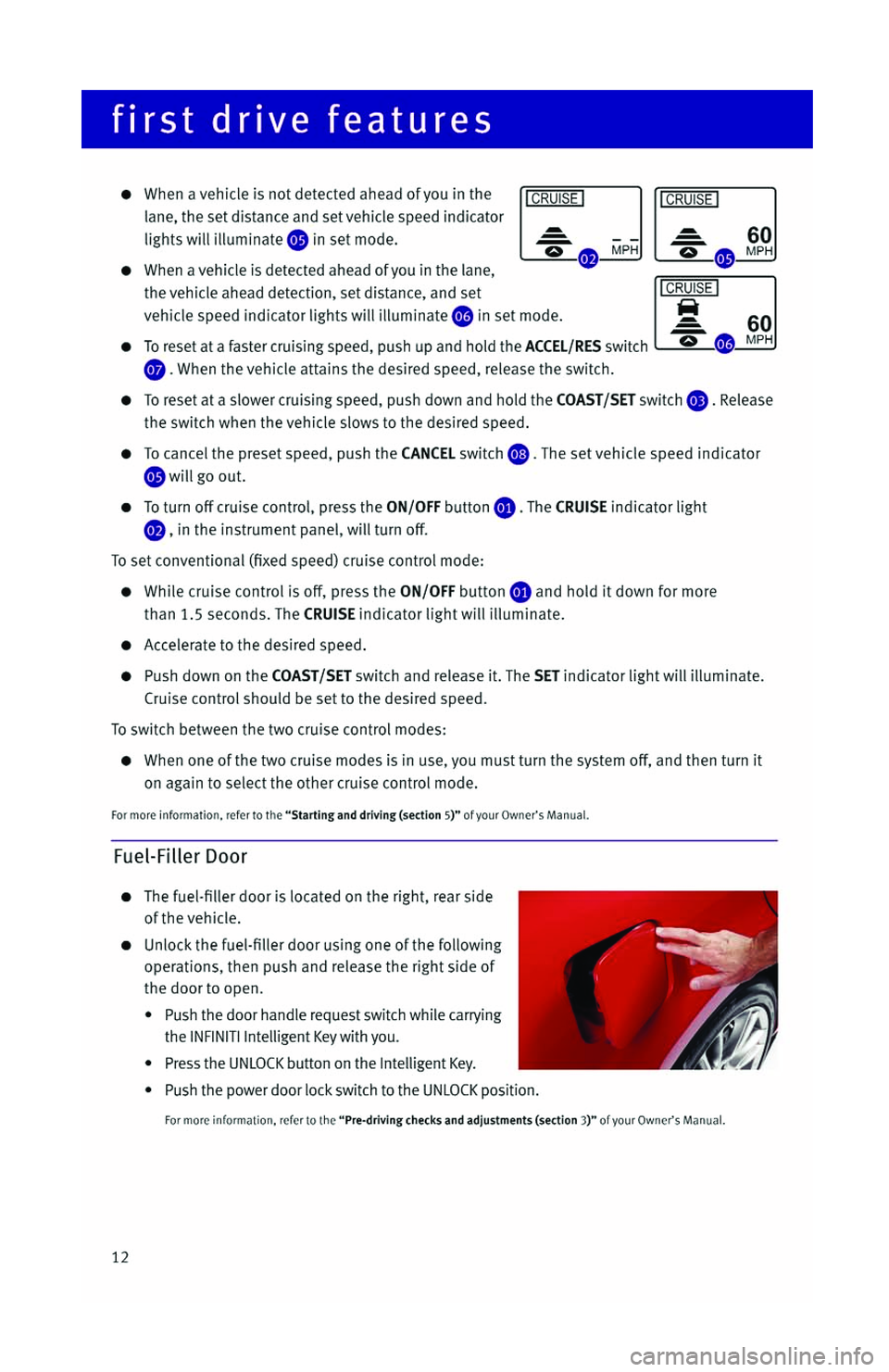 INFINITI G SEDAN 2013 Quick Reference Guide INFINITI G SEDAN 2013 Quick Reference Guide