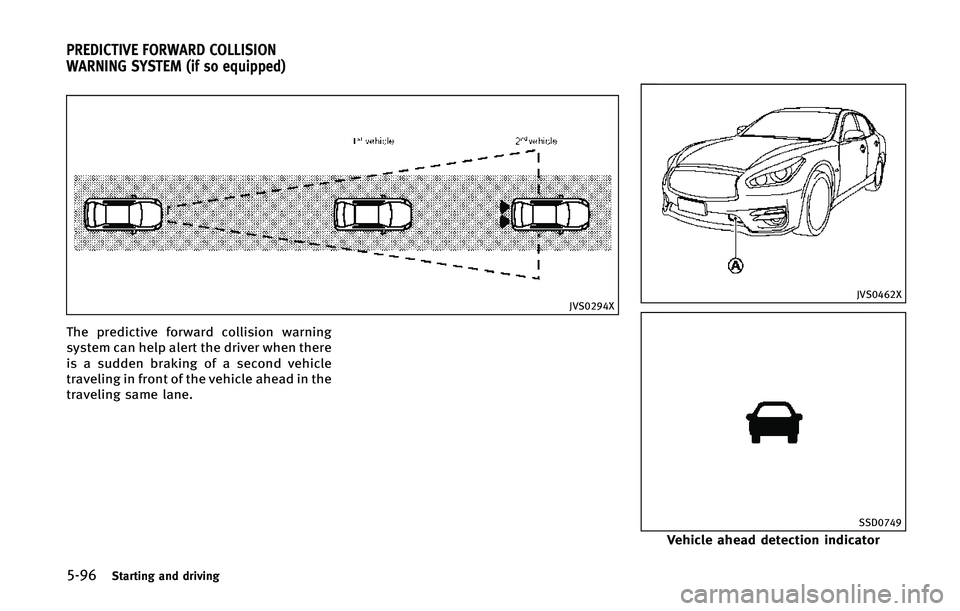 INFINITI Q70 2015  Owners Manual �����4�U�B�S�U�J�O�H �B�O�E �E�S�J�W�J�O�H
�+�7�4�����9
�5�I�F �Q�S�F�E�J�D�U�J�W�F �G�P�S�X�B�S�E �D�P�M�M�J�T�J�P�O �X�B�S�O�J�O�H
�T�Z�T�U�F�N �D�B�O �I�F�M�Q �B�M�F�S�U �U�I�F �E�S�J�W�F�S