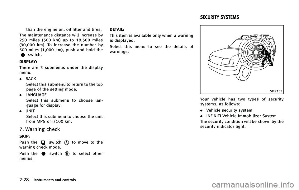 INFINITI QX50 2015  Owners Manual �����*�O�T�U�S�V�N�F�O�U�T �B�O�E �D�P�O�U�S�P�M�T
�U�I�B�O �U�I�F �F�O�H�J�O�F �P�J�M�
 �P�J�M �G�J�M�U�F�S �B�O�E �U�J�S�F�T�
�5�I�F �N�B�J�O�U�F�O�B�O�D�F �E�J�T�U�B�O�D�F �X�J�M�M �J�O�D�S�F�