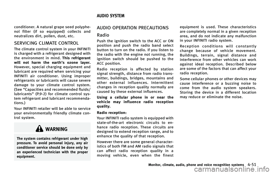 INFINITI QX50 2015  Owners Manual �D�P�O�E�J�U�J�P�O�F�S� �" �O�B�U�V�S�B�M �H�S�B�Q�F �T�F�F�E �Q�P�M�Z�Q�I�F�
�O�P�M �G�J�M�U�F�S �	�J�G �T�P �F�R�V�J�Q�Q�F�E�
 �D�P�M�M�F�D�U�T �B�O�E
�O�F�V�U�S�B�M�J�[�F�T �E�J�S�U�
 �Q�P�M�M�F�