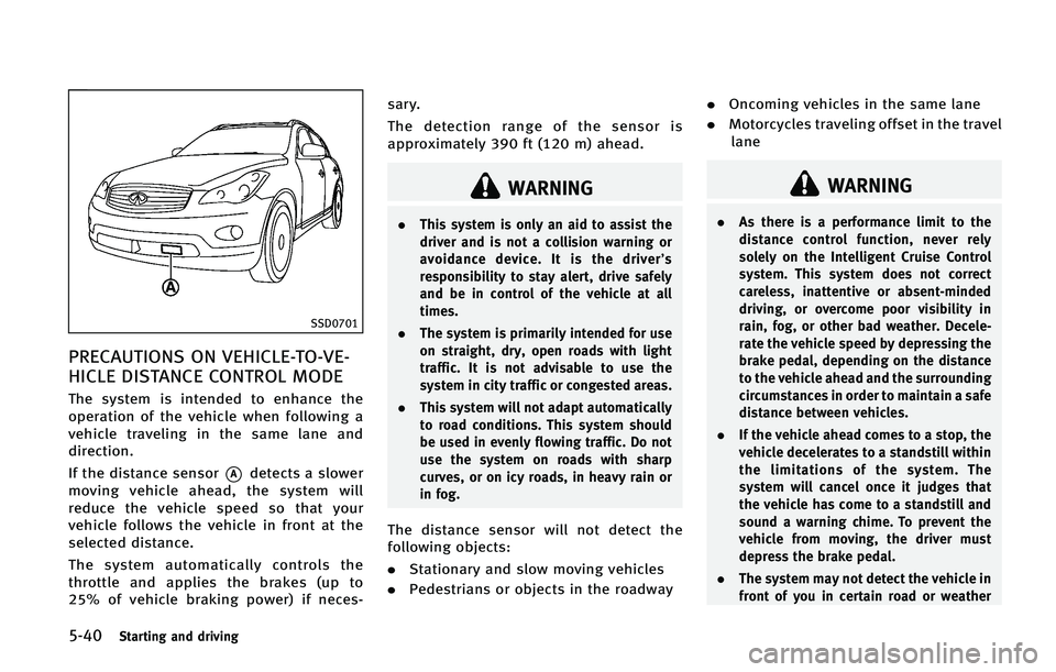 INFINITI QX50 2015  Owners Manual �����4�U�B�S�U�J�O�H �B�O�E �E�S�J�W�J�O�H
�4�4�%����
�1�3�&�$�"�6�5�*�0�/�4 �0�/ �7�&�)�*�$�-�&��5�0��7�&�
�)�*�$�-�& �%�*�4�5�"�/�$�& �$�0�/�5�3�0�- �.�0�%�&
�5�I�F �T�Z�T�U�F�N �J�T �J�O