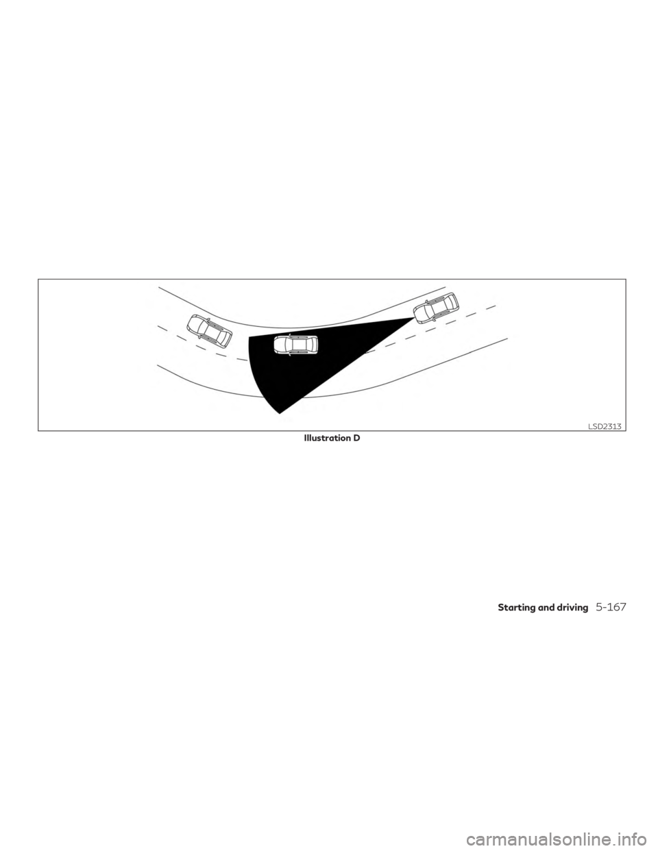 INFINITI QX50 2019  Owners Manual Illustration D
LSD2313
Starting and driving5-167 
