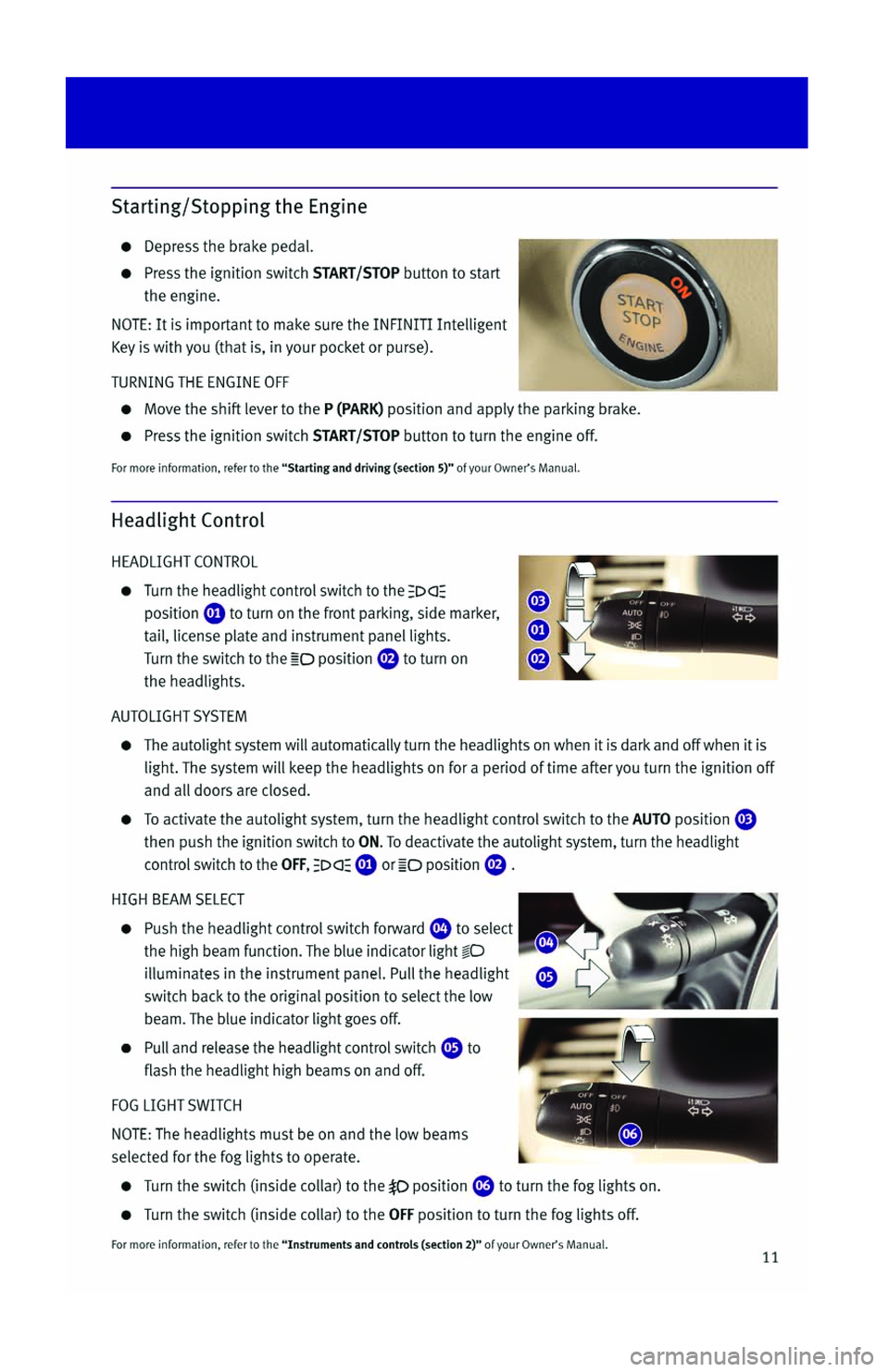 INFINITI QX56 2013 Quick Reference Guide INFINITI QX56 2013 Quick Reference Guide