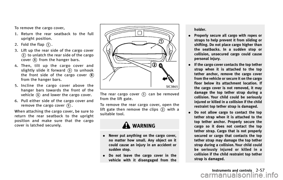INFINITI QX70 2015  Owners Manual �5�P �S�F�N�P�W�F �U�I�F �D�B�S�H�P �D�P�W�F�S�
�� �3�F�U�V�S�O �U�I�F �S�F�B�S �T�F�B�U�C�B�D�L �U�P �U�I�F �G�V�M�M
�V�Q�S�J�H�I�U �Q�P�T�J�U�J�P�O�
�� ��P�M�E �U�I�F �G�M�B�Q
*��
�� �-�J