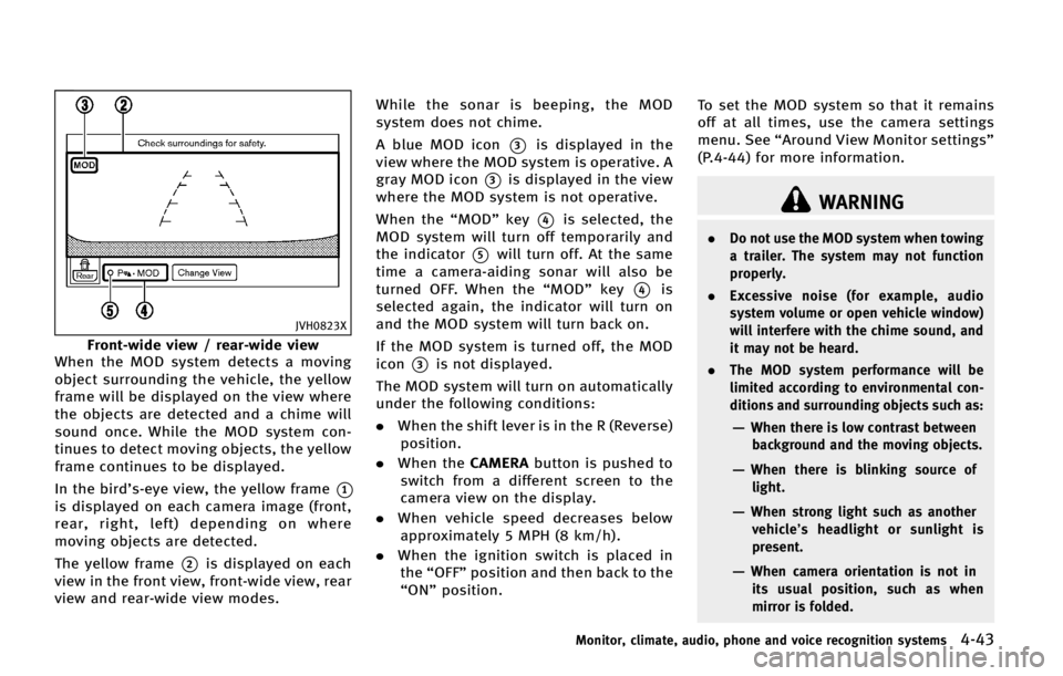 INFINITI QX70 2015  Owners Manual �+�7�)�����9
��S�P�O�U��X�J�E�F �W�J�F�X � �S�F�B�S��X�J�E�F �W�J�F�X
�8�I�F�O �U�I�F �.�0�% �T�Z�T�U�F�N �E�F�U�F�D�U�T �B �N�P�W�J�O�H
�P�C�K�F�D�U �T�V�S�S�P�V�O�E�J�O�H �U�I�F �W�F�I�J�D�M